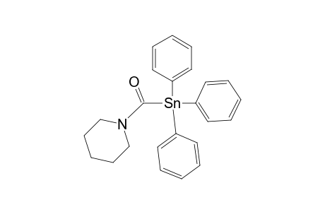 Piperidine, 1-[(triphenylstannyl)carbonyl]-