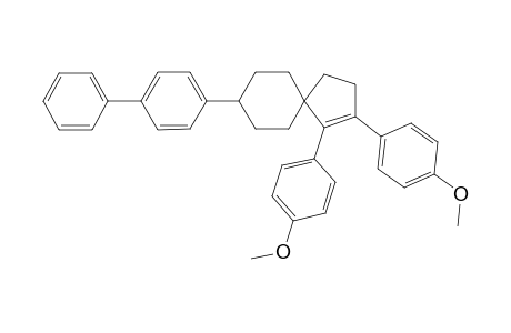 1,2-bis(p-Methoxyphenyl)-8-(4',4"-biphenyl)-spiro[4.5]dec-1-ene