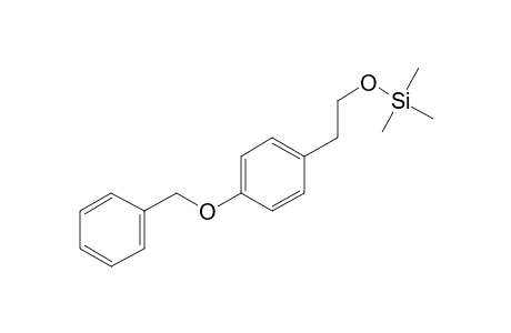 2-[4-(Benzyloxy)phenyl]ethanol, tms derivative