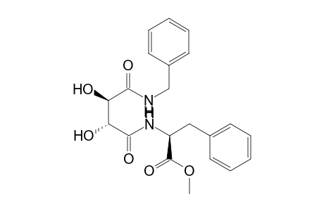 L-(2R,3R)-2-(3-benzylcarbamoyl-2,3-dihydroxy-propionamido)-3-phenyl-propionic acid methyl ester