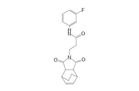 3-(1,3-dioxo-3a,4,7,7a-tetrahydro-1H-4,7-ethanoisoindol-2(3H)-yl)-N-(3-fluorophenyl)propanamide