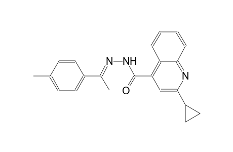 2-cyclopropyl-N'-[(E)-1-(4-methylphenyl)ethylidene]-4-quinolinecarbohydrazide