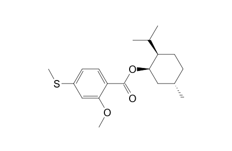 Benzoic acid, 2-methoxy-4-(methylthio)-, 5-methyl-2-(1-methylethyl)cyclohexyl ester, [1R-(1.alpha.,2.beta.,5.alpha.)]-