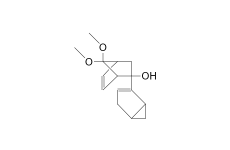 5-exo-Hydroxy-7,7-dimethoxy-5-(cis-bicyclo(3.1.0)oct-2-en-2-yl)-bicyclo(2.2.1)hept-2-ene