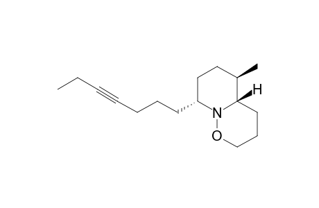 (4aS,5R,8R)-5-Methyl-8-(4-heptynyl)-,3,4,4a,5,6,7,8-octahydropyrido[1,2-b][1,2]oxazine