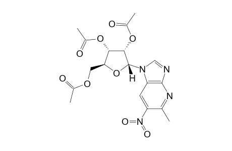 5-METHYL-6-NITRO-1-(2,3,5-TRI-O-ACETYL-ALPHA-D-RIBOFURANOSYL)-1H-IMIDAZO-[4,5-B]-PYRIDINE