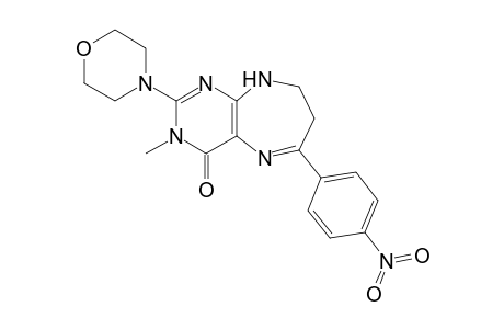8,9-Dihydro-3-methyl-2-morpholino-6-(4-nitrophenyl)-3H-pyrimido[4,5-b][1,4]diazepin-4(7H)-one