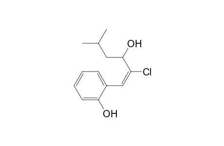 (E)-2-Chloro-1-(o-hydroxyphenyl)-5-methylhex-1-en-3-ol
