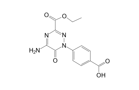 4-(5-amino-3-carbethoxy-6-keto-1,2,4-triazin-1-yl)benzoic acid