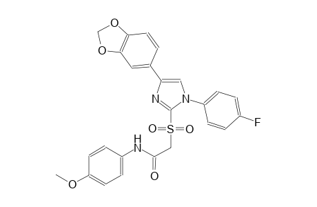 acetamide, 2-[[4-(1,3-benzodioxol-5-yl)-1-(4-fluorophenyl)-1H-imidazol-2-yl]sulfonyl]-N-(4-methoxyphenyl)-