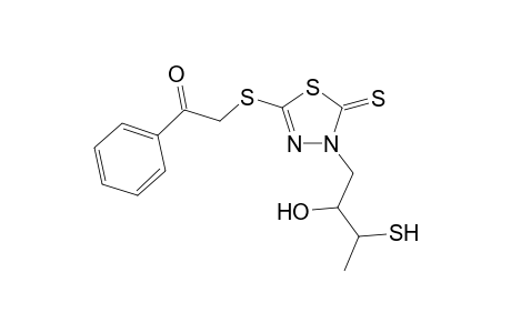 3-(2-Hydroxy-3-methylsulfanlpropyl)-5-benzoylmethylsulfanyl-2,3-dihydro-1,3,4-thiadiazole-2-thione