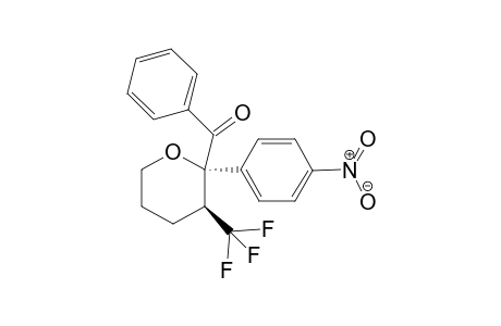 ((2S,3S)-2-(4-nitrophenyl)-3-(trifluoromethyl)tetrahydro-2H-pyran-2-yl)(phenyl)methanone