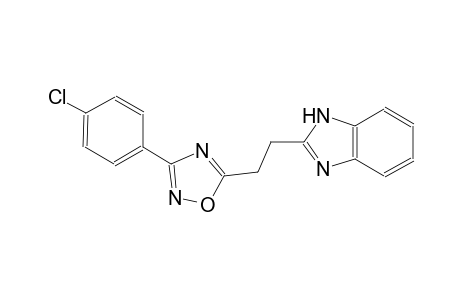 1H-benzimidazole, 2-[2-[3-(4-chlorophenyl)-1,2,4-oxadiazol-5-yl]ethyl]-
