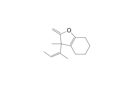 Benzofuran, 2,3,4,5,6,7-hexahydro-3-methyl-2-methylene-3-(1-methyl-1-propenyl)-