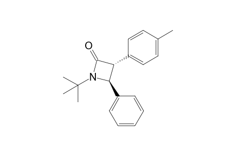 trans-1-tert-Butyl-4-phenyl-3-p-tolylazetidin-2-one