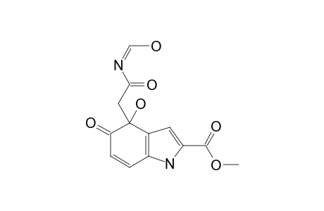 4-(2-formamido-2-keto-ethyl)-4-hydroxy-5-keto-1H-indole-2-carboxylic acid methyl ester