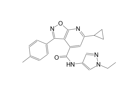 isoxazolo[5,4-b]pyridine-4-carboxamide, 6-cyclopropyl-N-(1-ethyl-1H-pyrazol-4-yl)-3-(4-methylphenyl)-