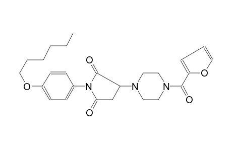 3-[4-(2-furoyl)piperazino]-1-(4-hexoxyphenyl)pyrrolidine-2,5-quinone