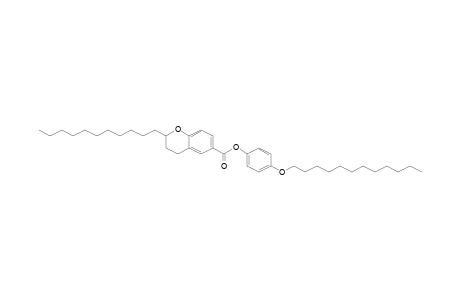 (4-dodecoxyphenyl) 2-undecyl-3,4-dihydro-2H-chromene-6-carboxylate