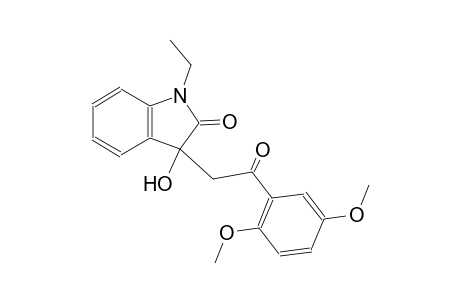 3-[2-(2,5-dimethoxyphenyl)-2-oxoethyl]-1-ethyl-3-hydroxy-1,3-dihydro-2H-indol-2-one