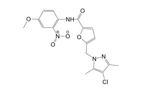 5-[(4-chloro-3,5-dimethyl-1H-pyrazol-1-yl)methyl]-N-(4-methoxy-2-nitrophenyl)-2-furamide