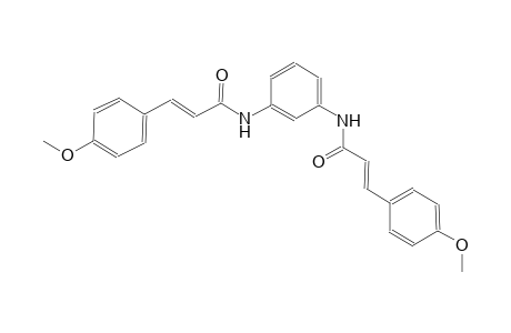 (2E)-3-(4-methoxyphenyl)-N-(3-{[(2E)-3-(4-methoxyphenyl)-2-propenoyl]amino}phenyl)-2-propenamide