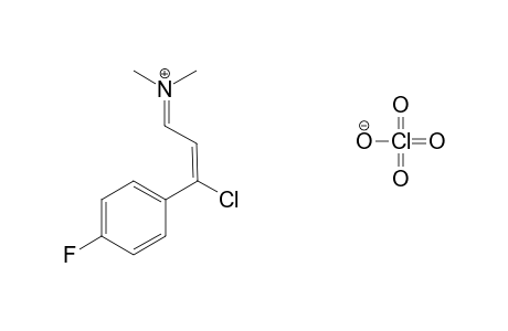 E-3-Chloro-3-(4-fluorophenyl)prop-2-ene-1-ylidenedimethylimium perchlorate
