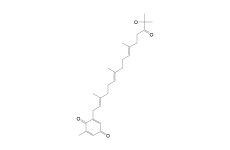2-[(2E,6E,10E)-15-hydroxy-14-keto-3,7,11,15-tetramethyl-hexadeca-2,6,10-trienyl]-6-methyl-p-benzoquinone