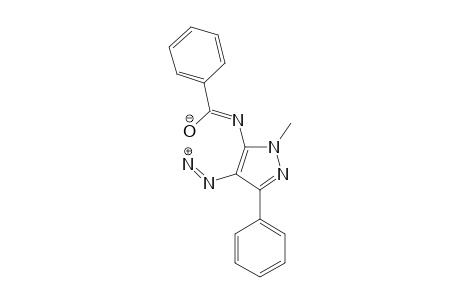 1-METHYL-3-PHENYL-4-DIAZO-5-BENZOYLAMIDOPYRAZOLE
