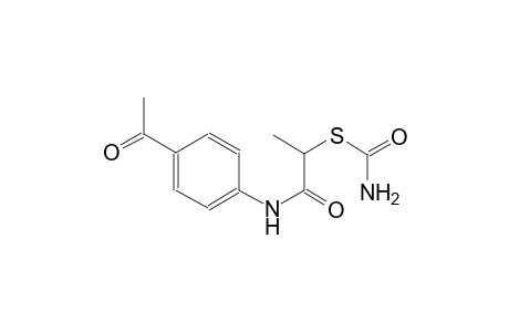 S-[2-(4-acetylanilino)-1-methyl-2-oxoethyl] thiocarbamate