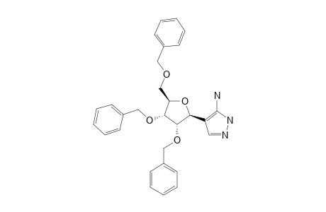 3(5)-Amino-4-(2,3,5-tri-O-benzyl.beta.-D-ribofuranosyl)-pyrazole