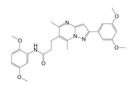 pyrazolo[1,5-a]pyrimidine-6-propanamide, N-(2,5-dimethoxyphenyl)-2-(3,5-dimethoxyphenyl)-5,7-dimethyl-