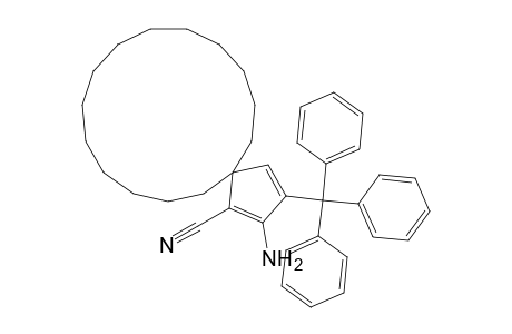 2-Amino-3-(triphenylmethyl)spiro[4.14]nonadeca-1,3-diene-1-carbonitrile