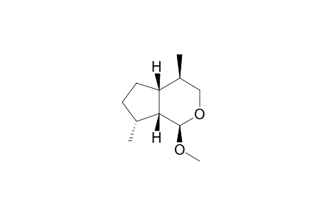 Cyclopenta[c]pyran, octahydro-1-methoxy-4,7-dimethyl-, [1R-(1.alpha.,4.alpha.,4a.alpha.,7.beta.,7a.alpha.)]-