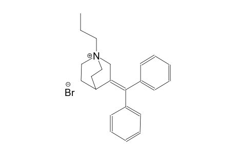 3-(diphenylmethylene)-1-propyl-1-azoniabicyclo[2.2.2]octane bromide