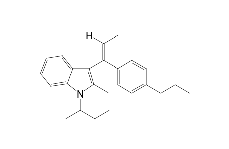 1-(But-2-yl)-2-methyl-3-(1-(4-propylphenyl)-1-propen-1-yl)1H-indole I