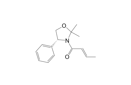 (E)-1-[(4R)-2,2-dimethyl-4-phenyl-1,3-oxazolidin-3-yl]but-2-en-1-one