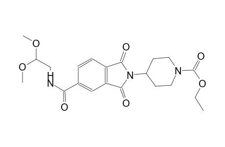 1-piperidinecarboxylic acid, 4-[5-[[(2,2-dimethoxyethyl)amino]carbonyl]-1,3-dihydro-1,3-dioxo-2H-isoindol-2-yl]-, ethyl