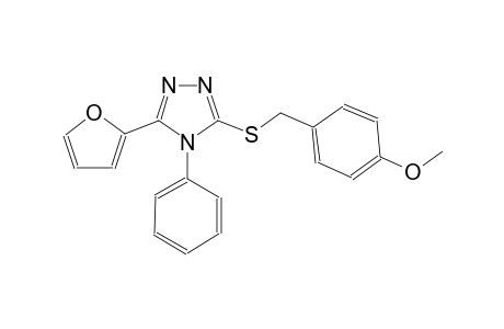 3-(2-furyl)-5-[(4-methoxybenzyl)sulfanyl]-4-phenyl-4H-1,2,4-triazole