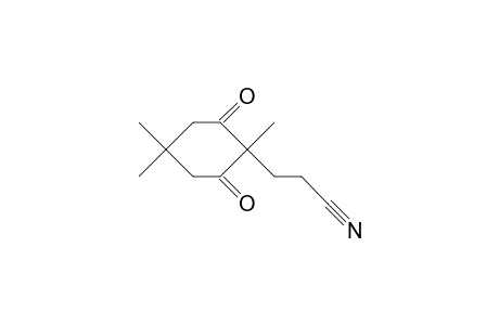 2-(2-Cyano-ethyl)-2,5,5-trimethyl-cyclohexa-1,3-dione