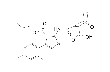 3-({[4-(2,4-dimethylphenyl)-3-(propoxycarbonyl)-2-thienyl]amino}carbonyl)-7-oxabicyclo[2.2.1]heptane-2-carboxylic acid