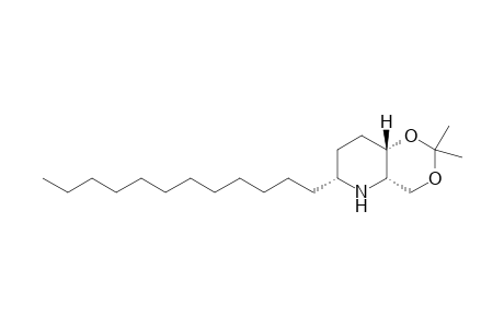 (4aS,6R,8aS)-6-dodecyl-2,2-dimethyl-4a,5,6,7,8,8a-hexahydro-4H-[1,3]dioxino[5,4-b]pyridine
