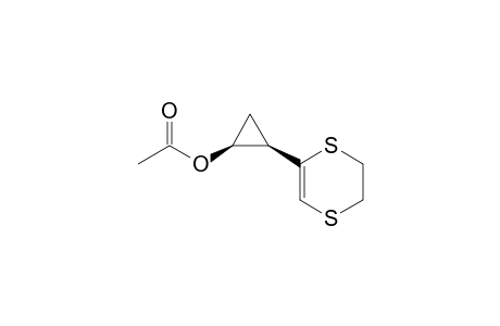 (1S,2R)-2-(5,6-dihydro-1,4-dithiin-2-yl)cyclopropyl acetate