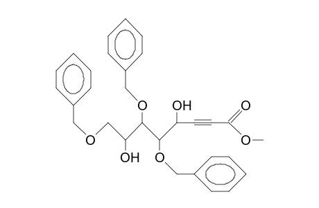 Methyl 5,6,8-tri-O-benzyl-2,3-dideoxy-D-altro-oct-2-ynonate