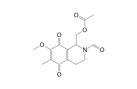 (N-Formyl-7-methoxy-6-methyl-5,8-dioxo-1,2,3,4-tetrahydro-1-isoquinolyl)methyl acetate