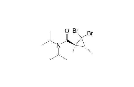Cyclopropanecarboxamide, 2,2-dibromo-1,3-dimethyl-N,N-bis(1-methylethyl)-, trans-
