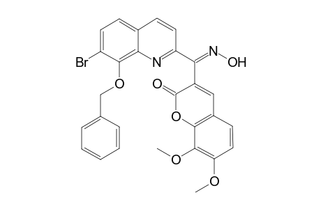 syn-1-(8'-(Benzyloxy)-7'-bromoquinoline-2'-yl)-1-hydroxyimino-1-(7',8'-dimethoxy-2'-oxo-2'H-1'-benzopyran-3'-yl)methane