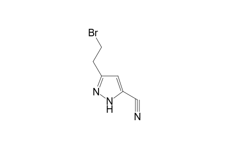 Pyrazole-5-carbonitrile, 3-(2-bromoethyl)-