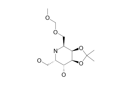 2,6-DIDEOXY-2,6-IMINO-3,4-O-ISOPROPYLIDENE-1-O-METHOXYMETHYL-D-GLYCERO-L-GALACTOHEPTITOL