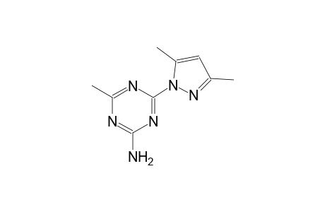 1,3,5-triazin-2-amine, 4-(3,5-dimethyl-1H-pyrazol-1-yl)-6-methyl-